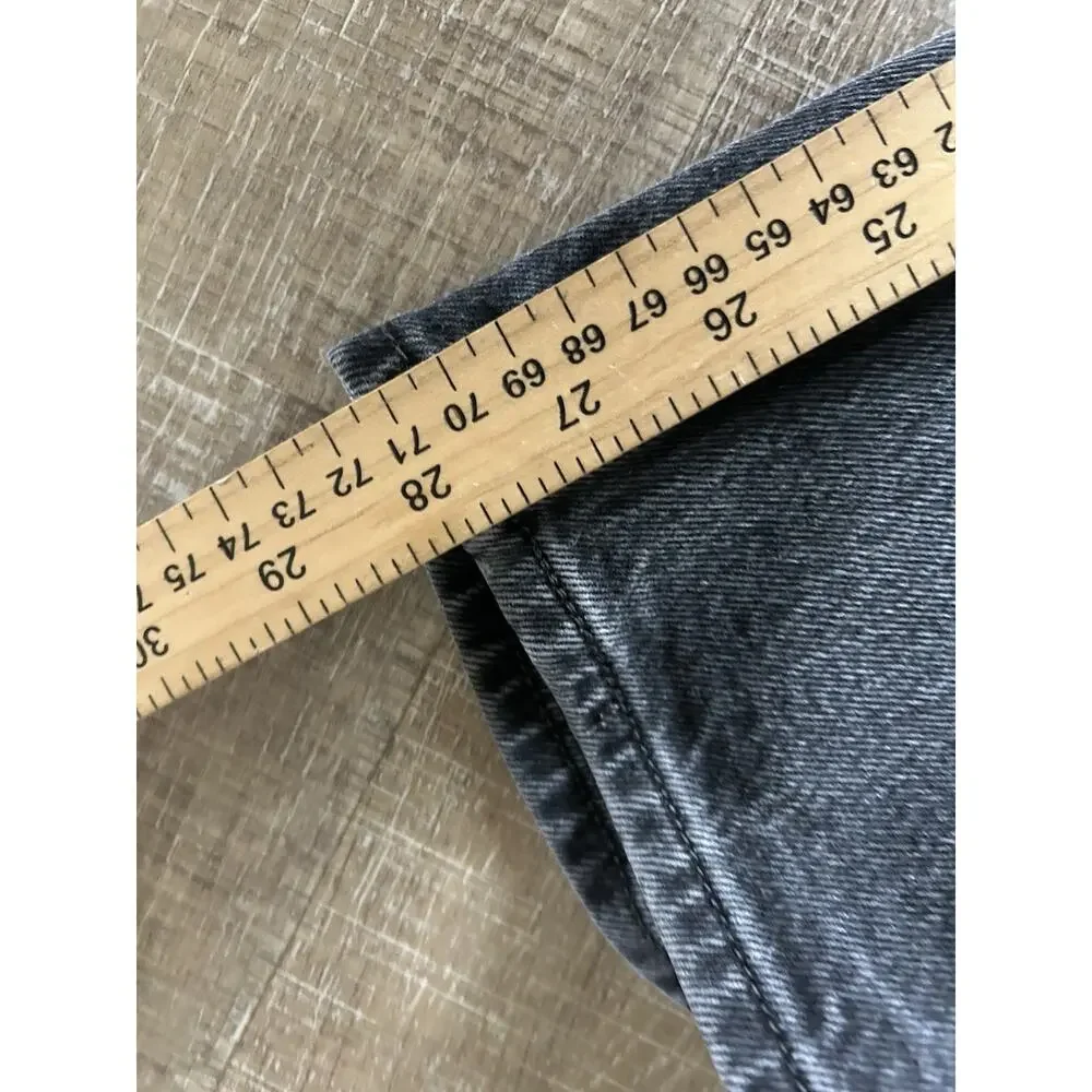 Levi's Jeans 70s High Slim straight Premium Womens 29 Faded Black Denim - Picture 8 of 11